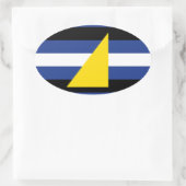 ウォータースポーツプライド 楕円形シール (バッグ)