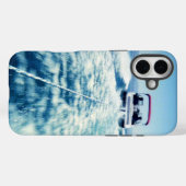 ウォータースポーツ スピードボート アクション 縦位置 写真 Case-Mate iPhoneケース (裏面 (横))