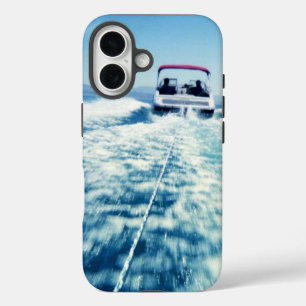 ウォータースポーツ スピードボート アクション 縦位置 写真 iPhone 16ケース