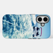 ウォータースポーツ スピードボート アクション 縦位置 写真 Case-Mate iPhoneケース (裏面 (横))