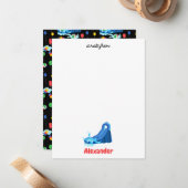 ウォータースライドキッズサマースプラッシュ誕生日 ノートカード (正面/裏面インサイチュ)