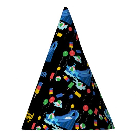 ウォータースライドキッズサマースプラッシュ誕生日 パーティーハット (右)