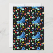 ウォータースライドキッズサマースプラッシュ誕生日 招待状 (裏面)