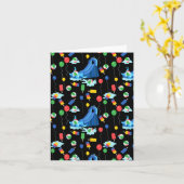 ウォータースライドキッズサマーボーイガールおもしろい カード (黄色い花)