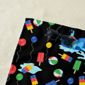 ウォータースライドキッズサマーボーイガールおもしろい ビーチタオル (インサイチュ)