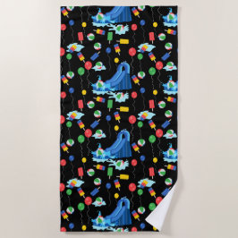 ウォータースライドキッズサマーボーイガールおもしろい ビーチタオル