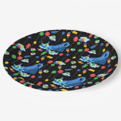 ウォータースライドキッズサマーボーイガールおもしろい ペーパープレート (アングル)