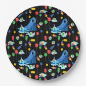 ウォータースライドキッズサマーボーイガールおもしろい ペーパープレート (正面)