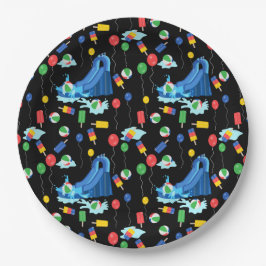 ウォータースライドキッズサマーボーイガールおもしろい ペーパープレート