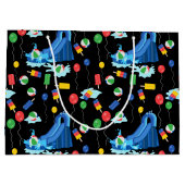 ウォータースライドキッズサマーボーイガールおもしろい ラージペーパーバッグ (裏面)