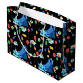 ウォータースライドキッズサマーボーイガールおもしろい ラージペーパーバッグ (裏面アングル)