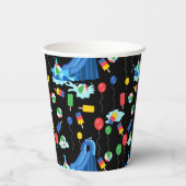 ウォータースライドキッズサマーボーイガールおもしろい 紙コップ (裏面)