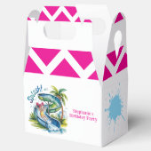 ウォータースライドスプラッシュガールバースデーパーティー フェイバーボックス (オープン)