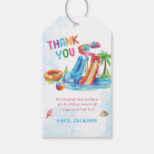 ウォータースライドスプラッシュ誕生日パーティーありがとう ギフトタグ (裏面)