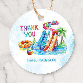 ウォータースライドスプラッシュ誕生日パーティーありがとう フェイバータグ