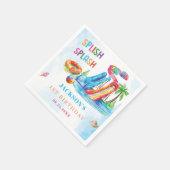 ウォータースライドスプラッシュ誕生日パーティー スタンダードカクテルナプキン (角)