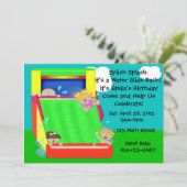 ウォータースライドパーティの招待状 招待状 (スタンド正面)