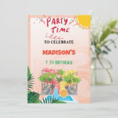 ウォータースライドパーティーの招待状 招待状 (スタンド正面)