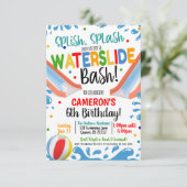 ウォータースライドパーティーの招待状 招待状 (スタンド正面)