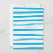 ウォータースライドプールパーティー誕生日Bash 招待状 (裏面)