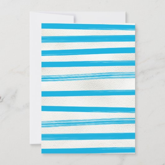 ウォータースライドプールパーティー誕生日Bash 招待状 (裏面)