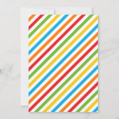 ウォータースライド誕生日パーティーの招待 招待状 (裏面)