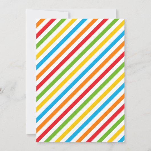 ウォータースライド誕生日パーティーの招待 招待状 (裏面)