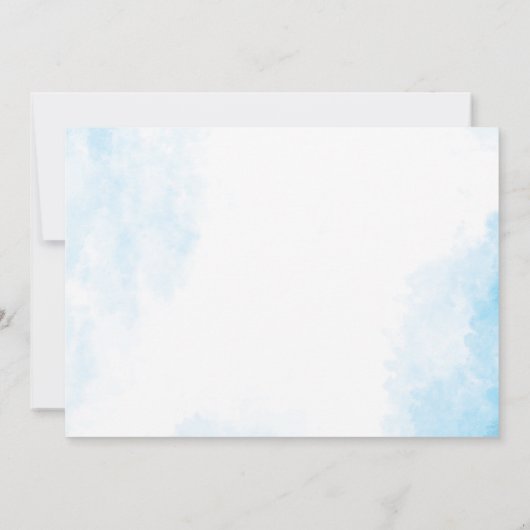 ウォータースライド2歳クールの誕生日パーティーの写真 招待状 (裏面)