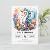 ウォーターズお洒落シーホース誕生日 招待状 (スタンド正面)