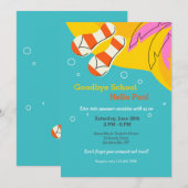 ウォーターズエッジのプールパーティー 招待状 (正面/裏面)