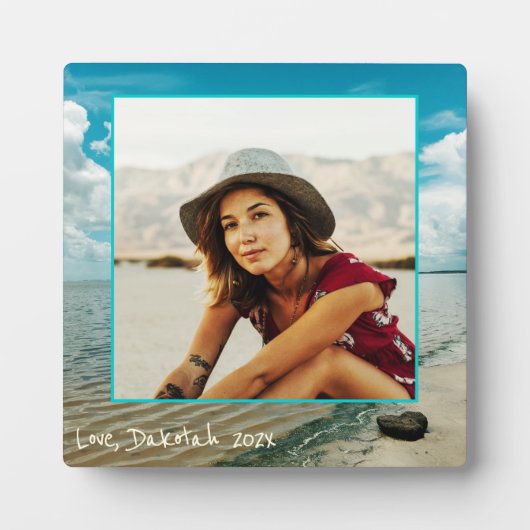 ウォーターズエッジ立ち写真枠プラーク フォトプラーク (正面)