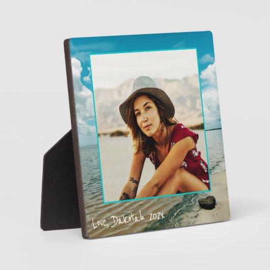 ウォーターズエッジ立ち写真枠プラーク フォトプラーク (正面)