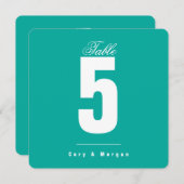 ウォーターズ エッジ ウェディング | ソリッド | テーブル ナンバー