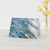 ウォータータウンのダムの流れ、チャールズ川MA、カード カード (黄色い花)