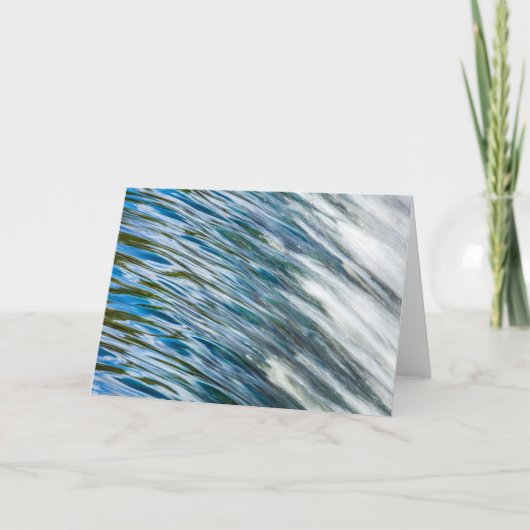 ウォータータウンのダムの流れ、チャールズ川MA、カード カード (正面)