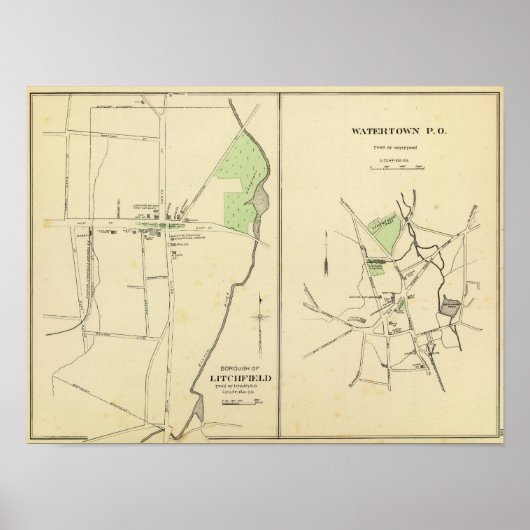 ウォータータウン，リチフィールド ポスター (正面)