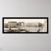 ウォータータウンNYスクエア写真1909 ポスター (正面)