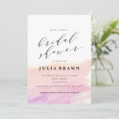 ウォータータカラー洗浄ブライダルシャワー招待 招待状 (スタンド正面)