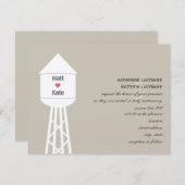 ウォータータワー結婚式招待状 招待状 (正面/裏面)