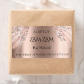 ウォーターデコール結婚式の引き出物バラ金ゴールドシルバーダイヤモンド ラベル (インサイチュ)