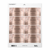 ウォーターデコール結婚式の引き出物バラ金ゴールドシルバーダイヤモンド ラベル (フルシート)