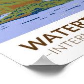 ウォータートングレイシャ国際的ーピースパークヴィンテージ ポスター (角)