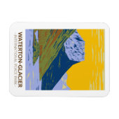 ウォータートングレイシャ国際的ーピースパークヴィンテージ マグネット (横)