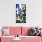 ウォータートンバレートレイル – グレイシャーナショナルパーク キャンバスプリント (インサイチュ (リビング))