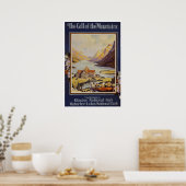 ウォータートンレイクスカナダヴィンテージトラベル ポスター (キッチン)