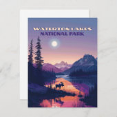 ウォータートンレイクスナショナルパークカナダアルバータカード (正面/裏面)
