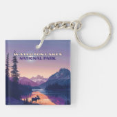 ウォータートンレイクスナショナルパークカナダアルバータカード キーホルダー (裏面)