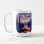ウォータートンレイクスナショナルパークカナダアルバータ コーヒーマグカップ (左)