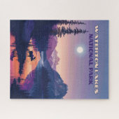 ウォータートンレイクスナショナルパークカナダアルバータ ジグソーパズル (横)