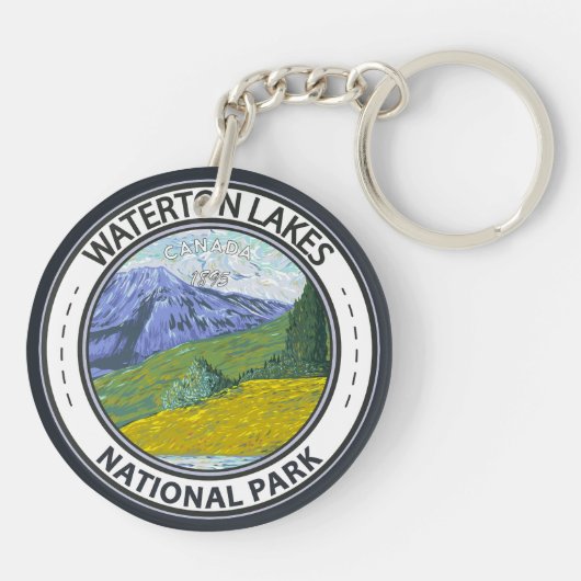 ウォータートンレイクスナショナルパークカナダバッジ キーホルダー (裏面)